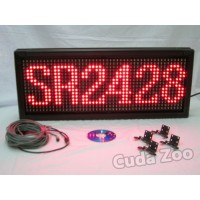 Affordable LED SR-2428 RED Indoor/Outdoor Programmable Sign, 22 x 79